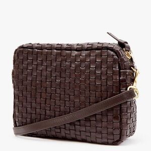 NWT Clare V Kalamatta Dark Brown Midi Sac Crossbody
